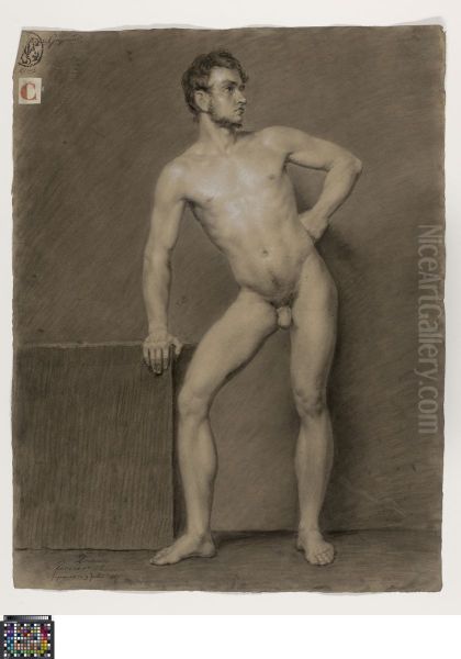 standing male nude - view 1