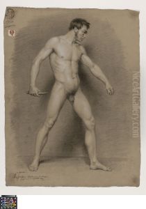 standing male nude by Antoon Joostens