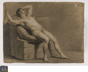 seated male nude seated male nude