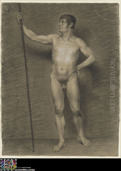 standing male nude - view 1