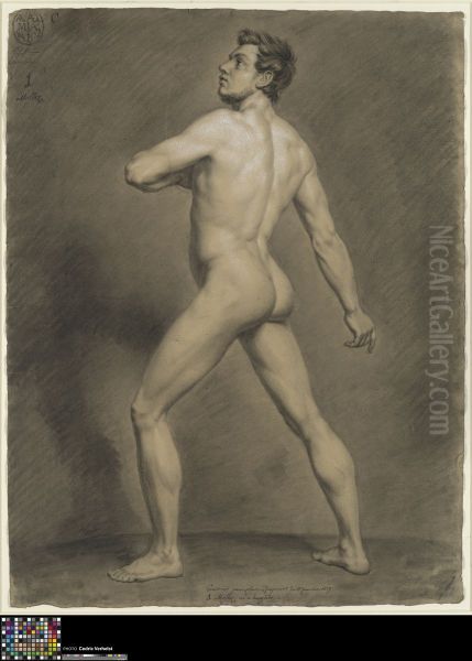standing male nude - view 1