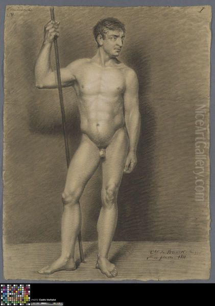 standing male nude - view 1