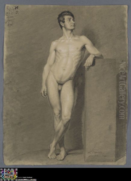 standing male nude - view 1