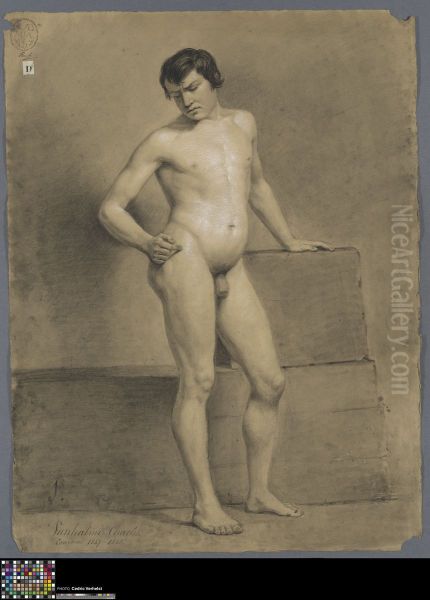 standing male nude - view 1