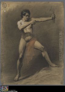 standing male nude by Desire Tulpinck