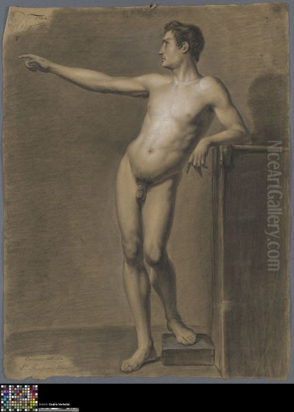 standing male nude - view 1