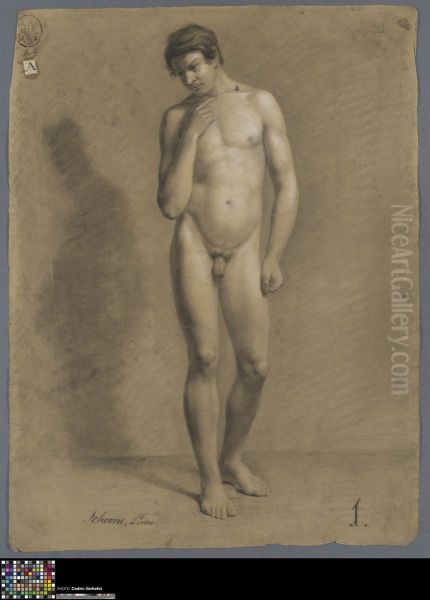 standing male nude - view 1