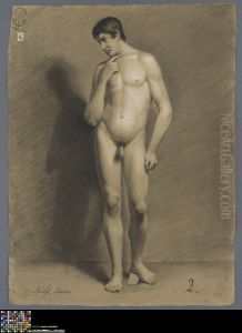 standing male nude by Charles Nolf