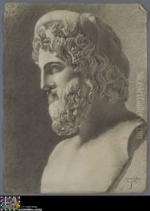 bust of Asclepius by August Hoffman
