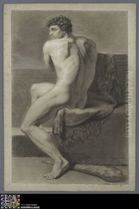 seated male nude as Hercules by Musea Brugge