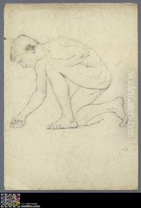kneeling male nude