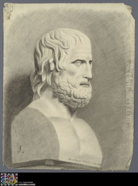 bust of Euripides - view 1