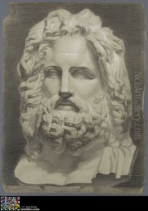 bust of Zeus of Otricoli by Hector Vermeire