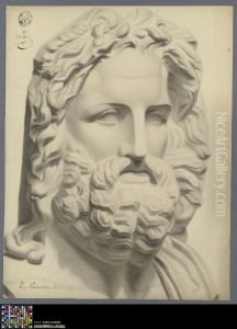 bust of Zeus of Otricoli by Emile Parmentier