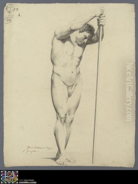 standing male nude - view 1