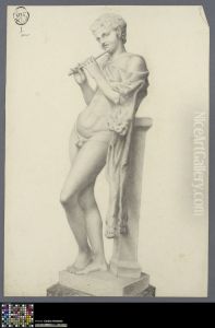 satyr with flute
