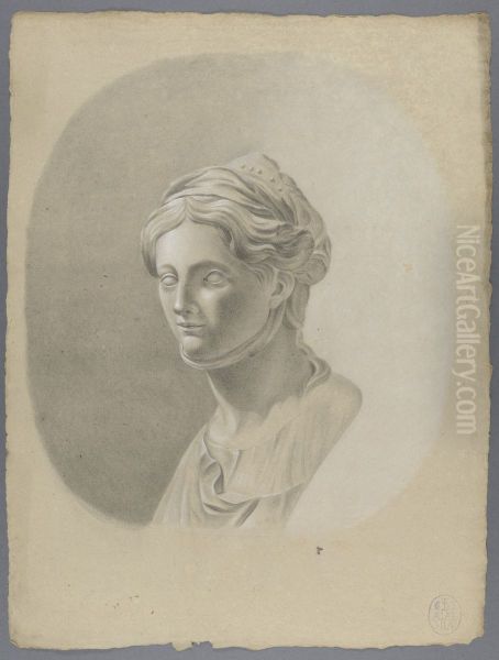 bust of a Vestal virgin - view 1