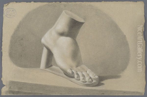 right foot on a pedestal - view 1
