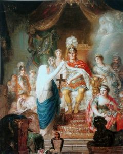 Apotheosis of Prince Augustus Ferdinand of Prussia. by Anna Dorothea Therbusch