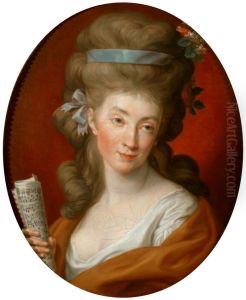 Portrait of Izabela (Elzbieta) Potocka nee Lubomirska as Polyhymnia. Portrait of Izabela (Elzbieta) Potocka nee Lubomirska as Polyhymnia.