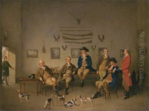 Members of the Carrow Abbey Hunt by Philip Reinagle