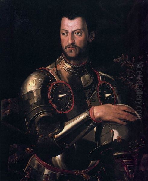 Portrait of Cosimo I in armour - view 1