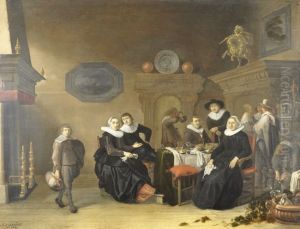 Portrait of the family of Liesbeth van Waart (....-1664) Portrait of the family of Liesbeth van Waart (....-1664)