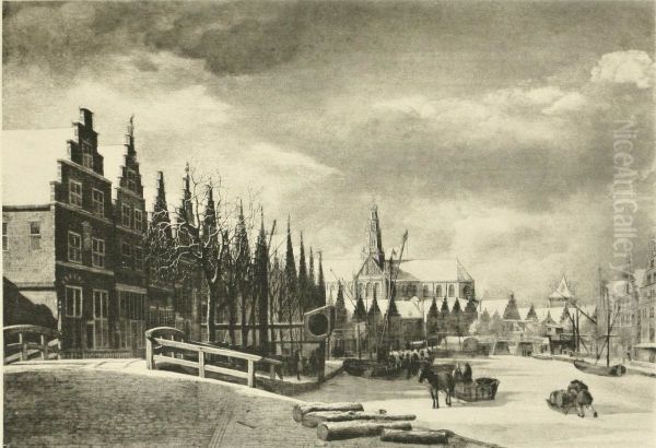 View of Haarlem along the Spaarne - view 1
