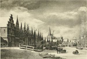 View of Haarlem along the Spaarne by Gerrit Adriaenszoon Berckheyde
