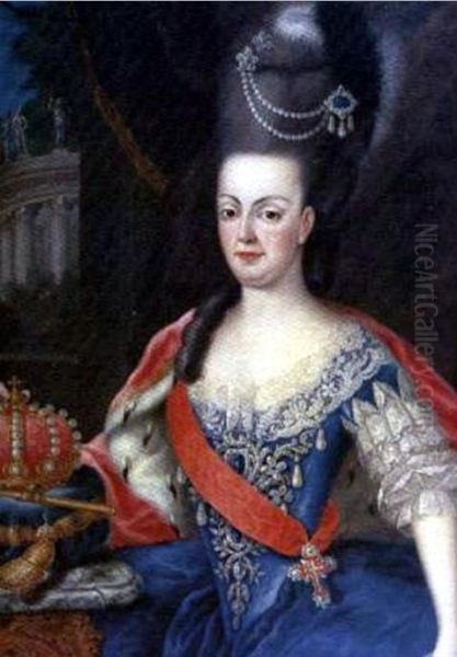 QueenMaria I of Portugalwith regalia - view 1