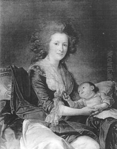 TheCountess de Flahault(1761-1836), afterwards Madame de Souza, with her sonCharles by Adelaide Labille-Guiard