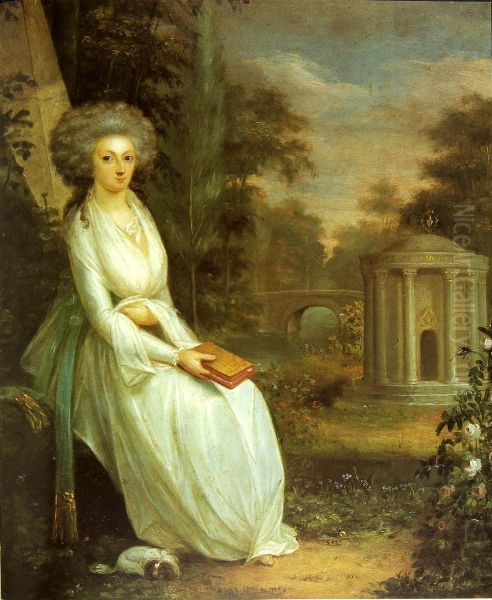 Bildnis der Rosine Alexandrine Freiin von Korff-Schmising im Park - view 1