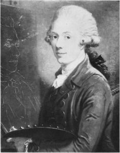 Self-portrait of Carl Frederik von Breda by Carl Frederik von Breda