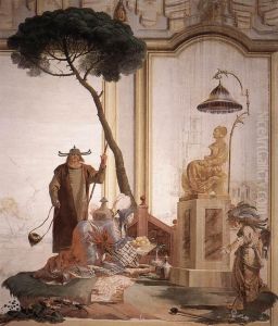 Offering of Fruits to Moon Goddess by Giovanni Domenico Tiepolo