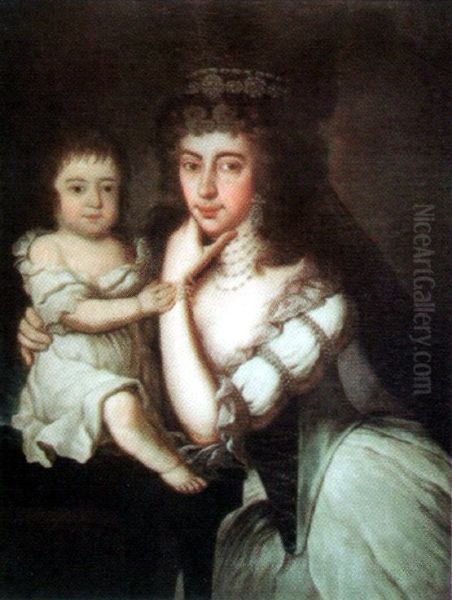Portrait of Valburga Csaky and Karoly Andrassy - view 1