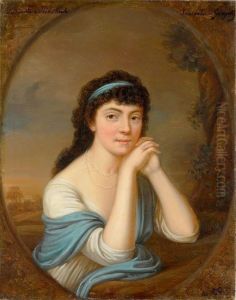 Ludwika z Ilinskich Gizycka. by Jozef Pitschmann