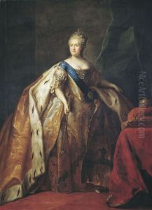 Portrait ofCatherine II of Russia(1729-1796) by Petr Drozhdin