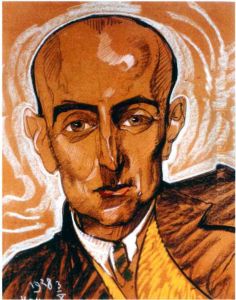 Portret meski (Anastazy Gilczewski) by Stanislaw Ignacy Witkiewicz (Witkacy)