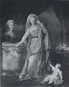 Portrait of Urszula Mniszech with daughter Elzbieta