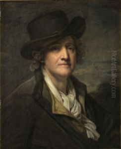 Self-portrait with a hat by Jean-Baptiste Greuze