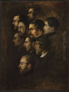 Portret kolonii polskiej w Rzymie by Romuald Chojnacki