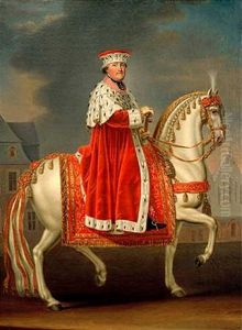 Equestrian portrait ofPrince Clemens Wenceslaus of Saxony(1739-1812)