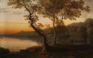 A late evening after sunset. Twilight by Jens Juel