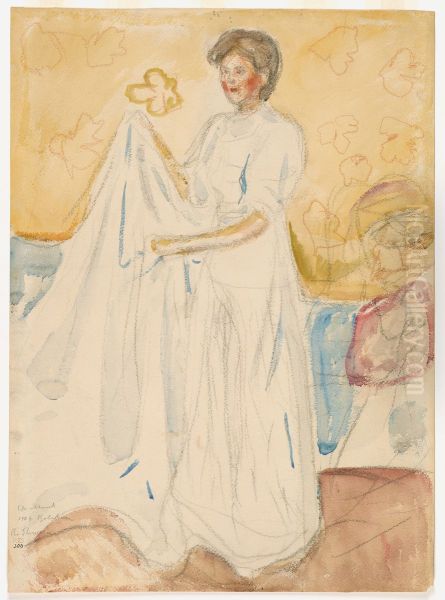 Nurse with Sheet - view 1
