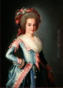 The daughter of theDuke of Liria by Mariano Salvador Maella