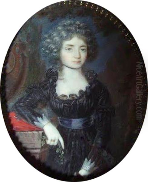 Portrait ofJohanna Franziska of Hohenzollern-Sigmaringen(1765-1790), wife ofFrederick III, Prince of Salm-Kyrburg(1744-1794) - view 1
