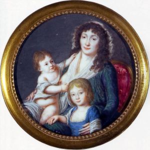 Portrait of Ursula Mniszech (1750-1808) and her daughters Isabella (1790-1852) or (1787-1830) and Paulina (1798?-1863) Portrait of Ursula Mniszech (1750-1808) and her daughters Isabella (1790-1852) or (1787-1830) and Paulina (1798?-1863)