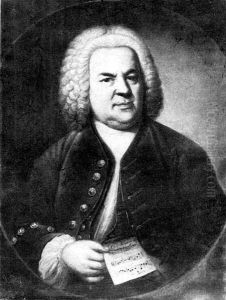 Portrait ofJohann Sebastian Bach by Elias Gottleib Haussmann