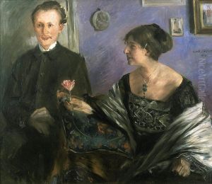 Portrait of the writer Georg Hirschfeld and his wife Ella. by Lovis (Franz Heinrich Louis) Corinth