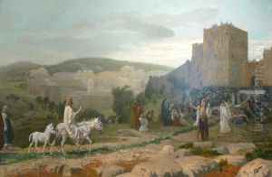Entry of the Christ in Jerusalem by Jean-Leon Gerome